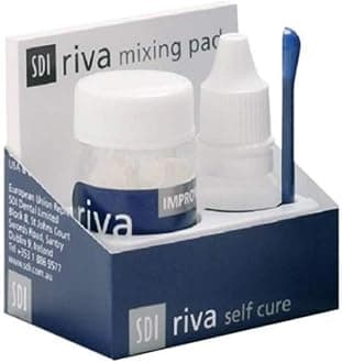 SDI Riva Self Cure Glass Ionomer GIC Cement Powder Liquid Kit