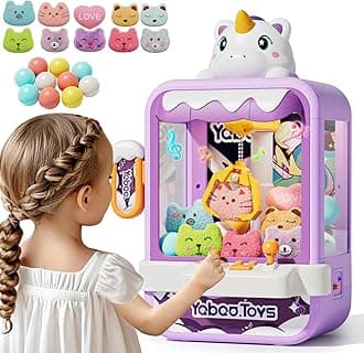Claw Machine for Kids Girl, Vending Machines Toys for Girls 4 5 6 7 8, Unicorns Girls Toys Age 6-8, Arcades Game Party Toy Age 6-7,Ideas Birthday Gifts for Girl 4 5 6 Year Old