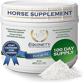 100-Day Supply Horse XL Supplement – Amino Acids for Cellular Repair, Coat Defense, Weight Gain, Joint & Hoof Support – No Soy/Sugar – Equine Supplements for Muscle, Immune Support & Overall Health