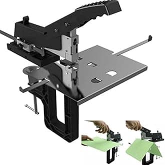 SDFRRE Desktop Professional Manual Dual Flat Nail Saddle Stitch Stapler Binding Machine