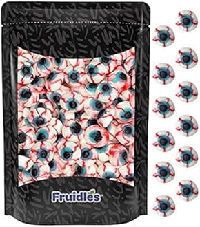 Fruidles Gummy Eyeballs Halloween Candy, Trick-Or-Treat Party Bag Fillers, Party Favor (Half-Pound)