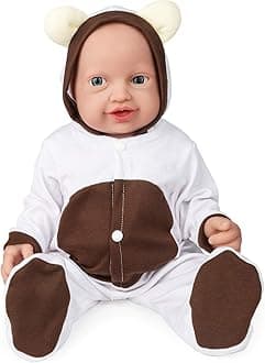 23 inch Full Body Silicone Baby Dolls That Look Real,Real Platinum Doll Bald,Soft Lifelike Newborn - Girl